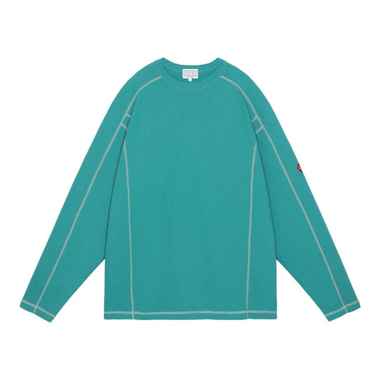 CREW NECK DBL KNIT LONG SLEEVE 'Green'