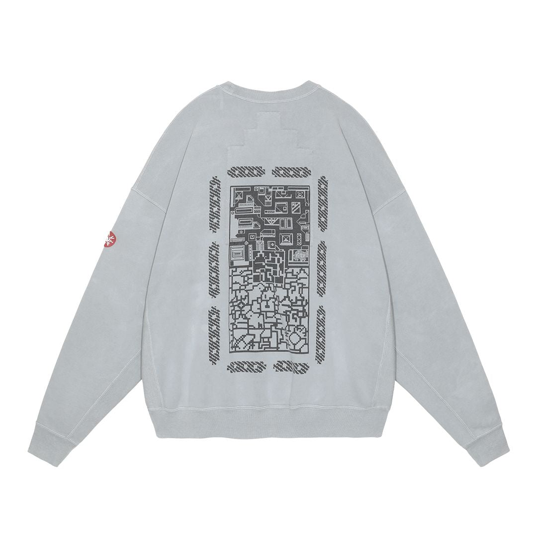 CAV EMPT OVERDYE FK MindfulnessBlock CREW NECK 'GREY'