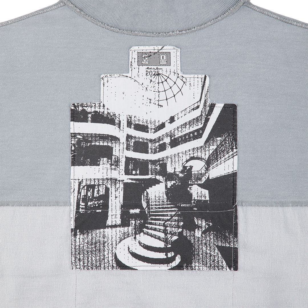 CAV EMPT OVERDYE COLLARED LIGHT CREW NECK 'GREY'