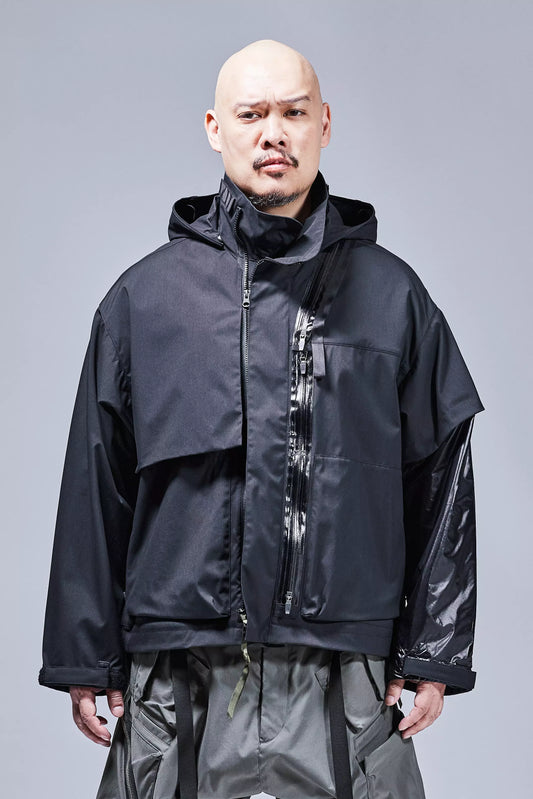 J115K-E Encapsulated Nylon Interops Jacket 'Black'