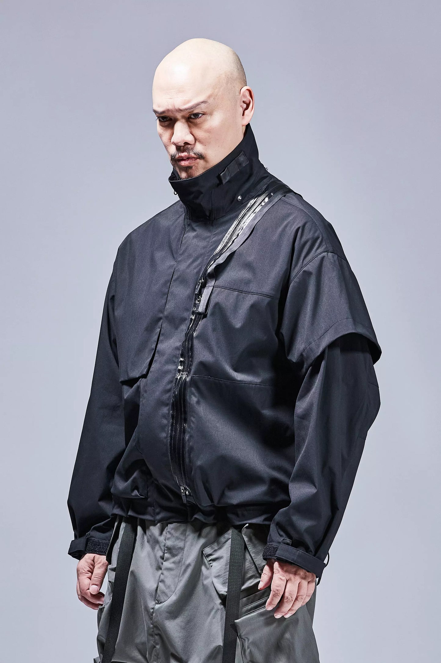 J115K-E Encapsulated Nylon Interops Jacket 'Black'