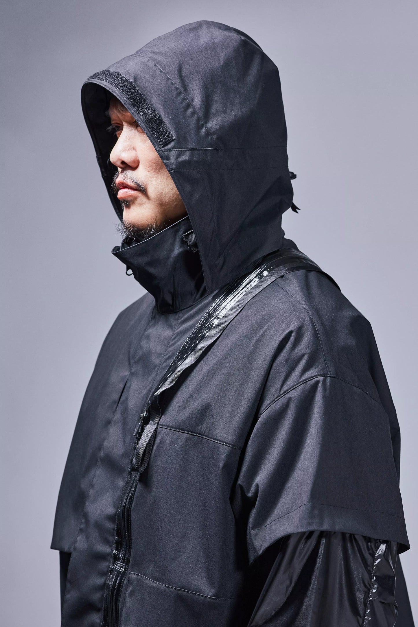 J115K-E Encapsulated Nylon Interops Jacket 'Black'