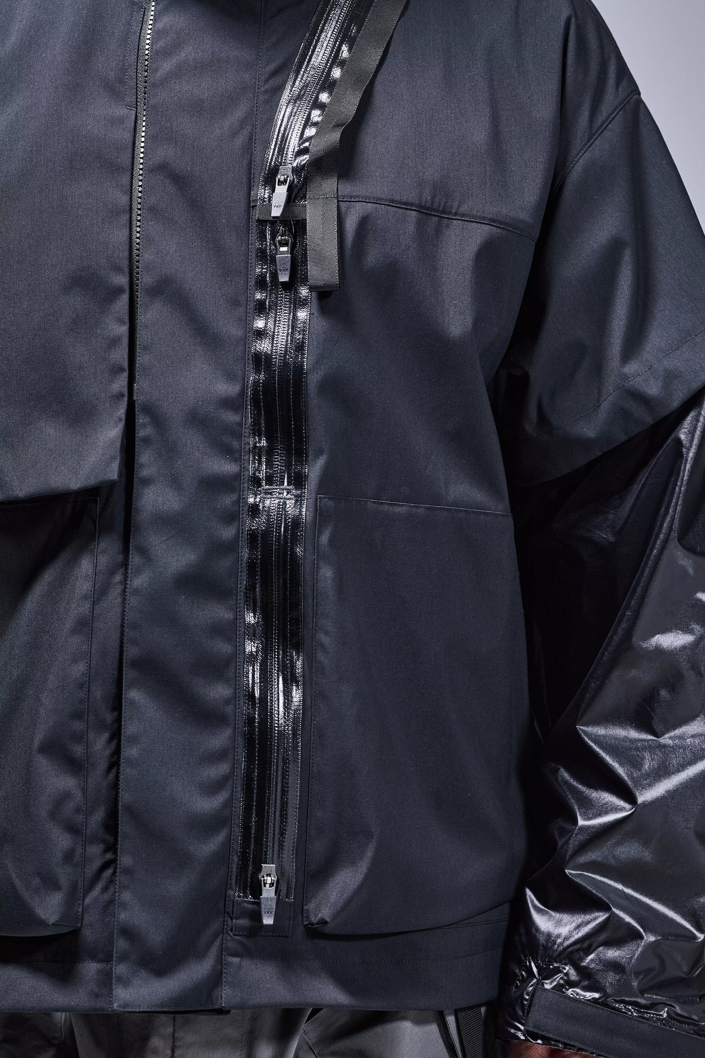 J115K-E Encapsulated Nylon Interops Jacket 'Black'