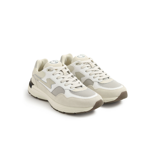 Amiel S-Strike Suede Mix Sneakers 'White / Ecru'