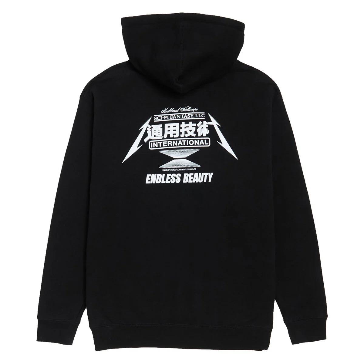 SCI-FI FANTASY ENDLESS BEAUTY PULLOVER HOOD 'BLACK'