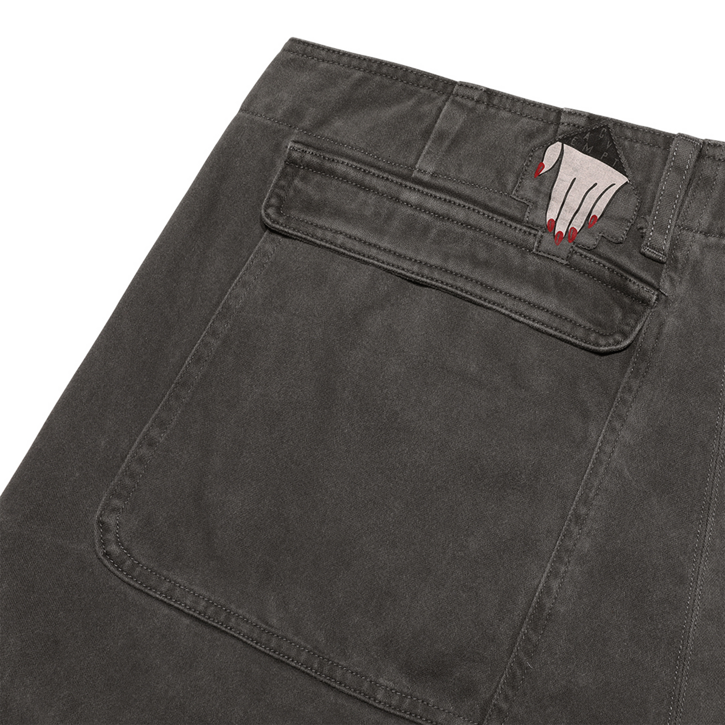 Overdye Cotton Casual Pants 'Charcoal'