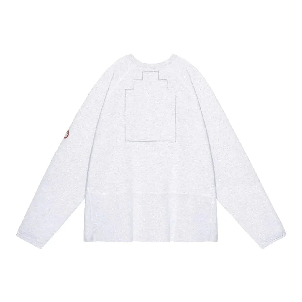 CAV EMPT HALF PANEL RIB CREW NECK 'GREY' Cav Empt