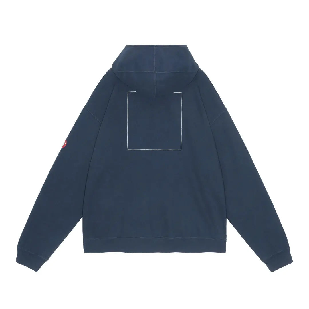 CAV EMPT NECK SNAP DBL KNIT HOODY 'NAVY' Cav Empt