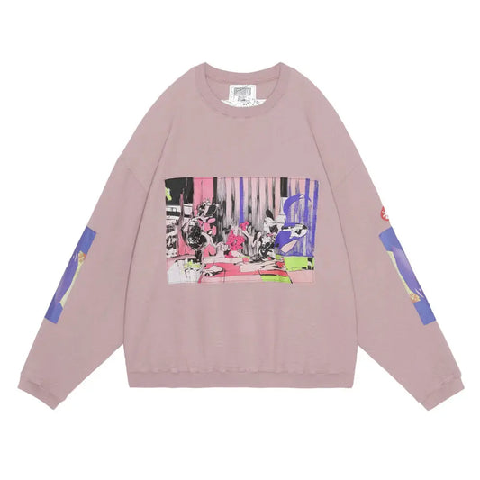 CAV EMPT CRV GAUZE CREW NECK 'PURPLE' Cav Empt