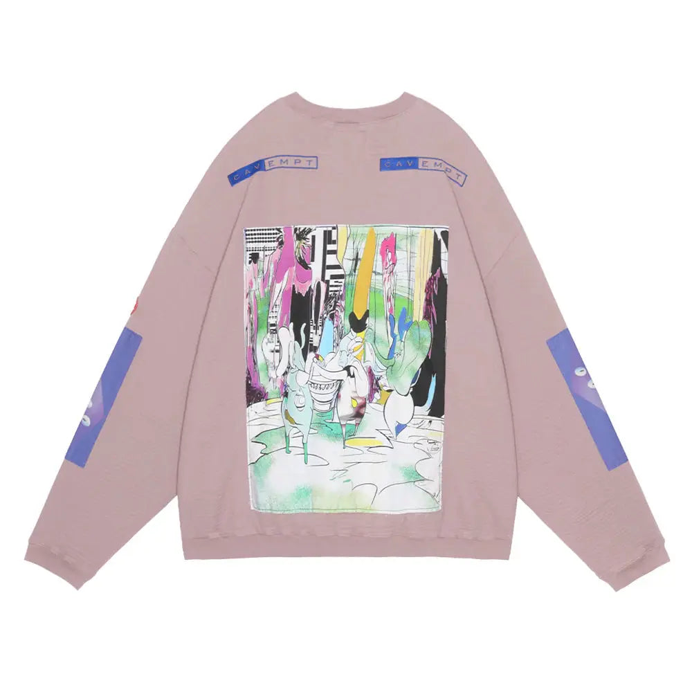 CAV EMPT CRV GAUZE CREW NECK 'PURPLE' Cav Empt
