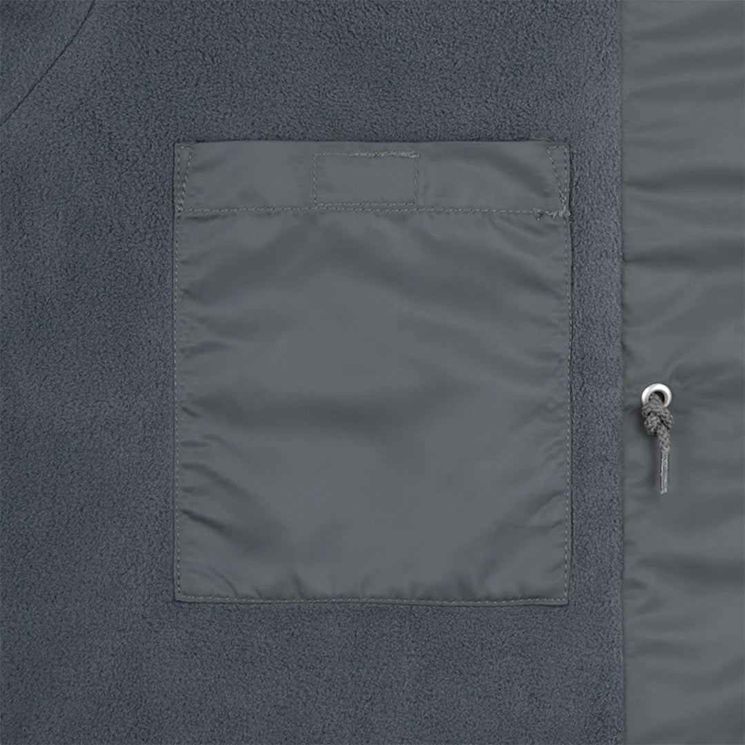 CAV EMPT SYNTH FUR HOOD ZIP COAT 'GREY'