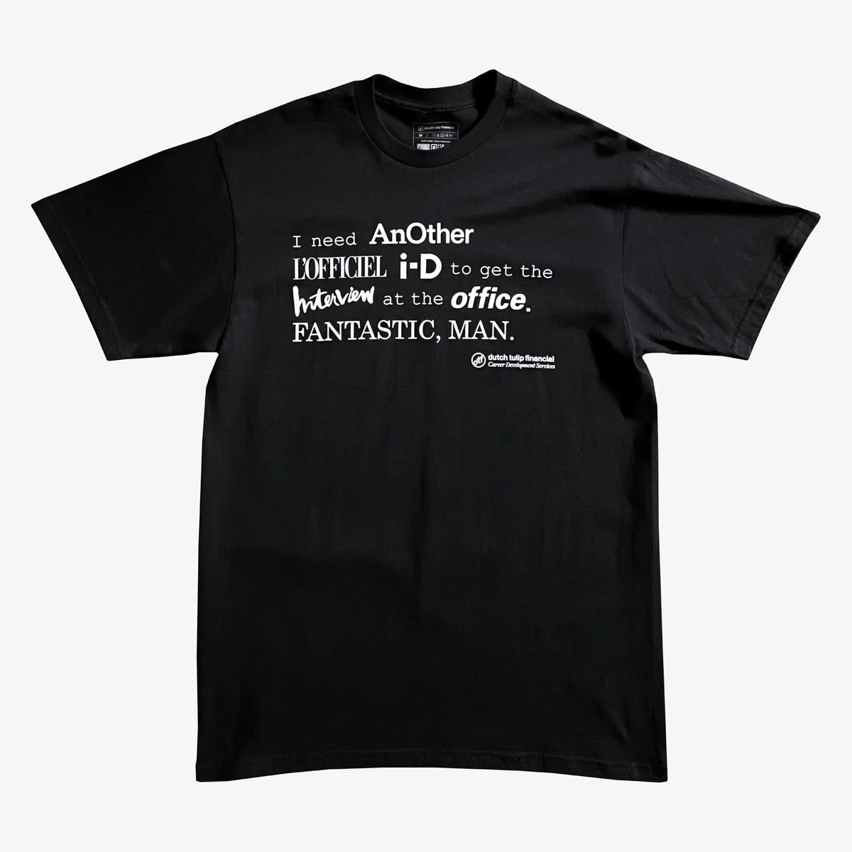 DUTCH TULIP FINANCIAL MAGAZINES TEE 'BLACK'