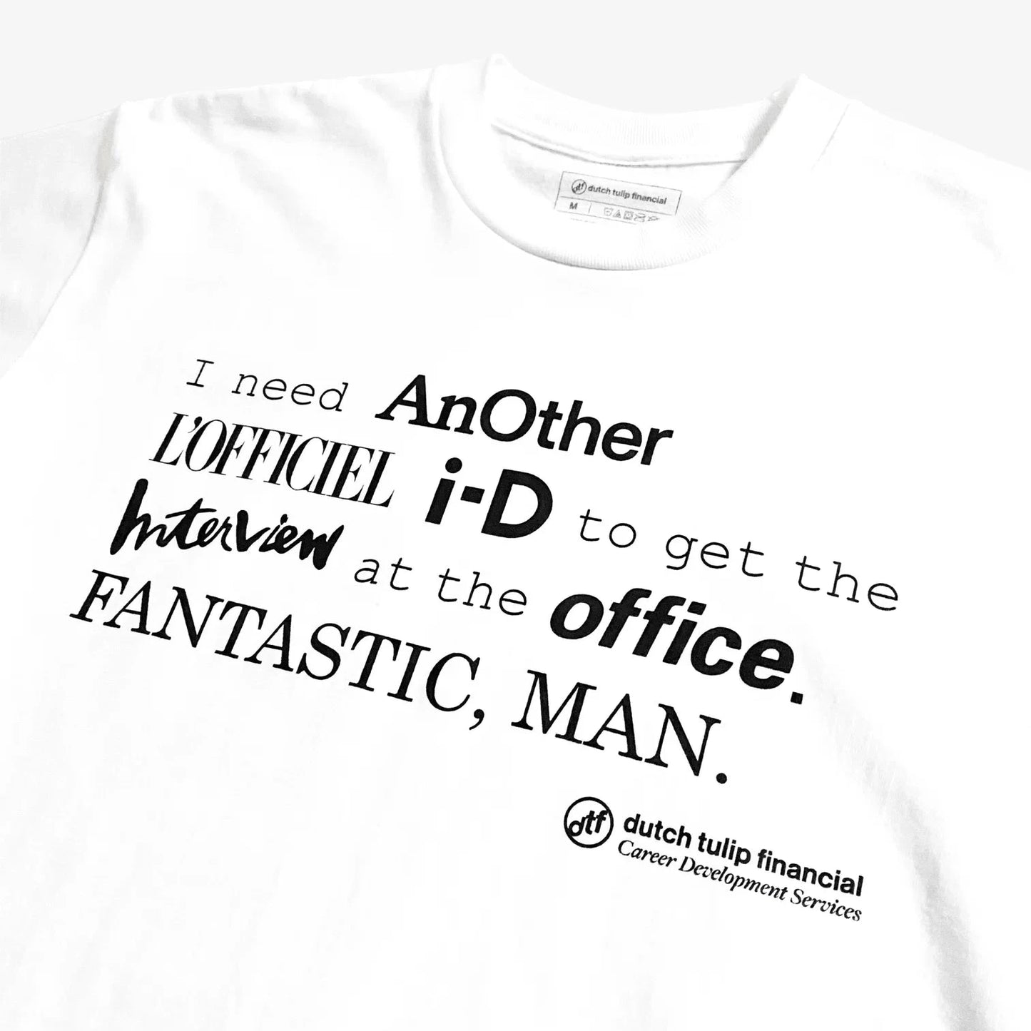 DUTCH TULIP FINANCIAL MAGAZINES TEE 'WHITE'