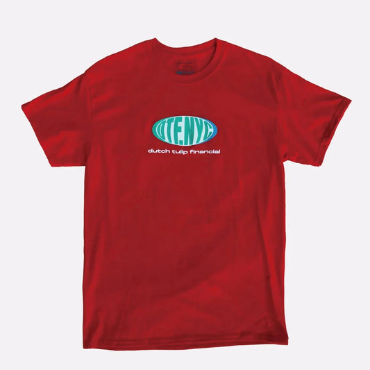 DUTCH TULIP FINANCIAL NYC OVAL LOGO TEE 'RED'