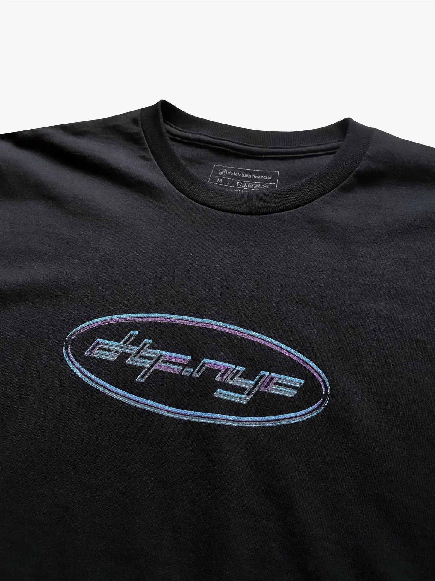 DUTCH TULIP FINANCIAL NYC CYBER LOGO TEE 'BLACK'