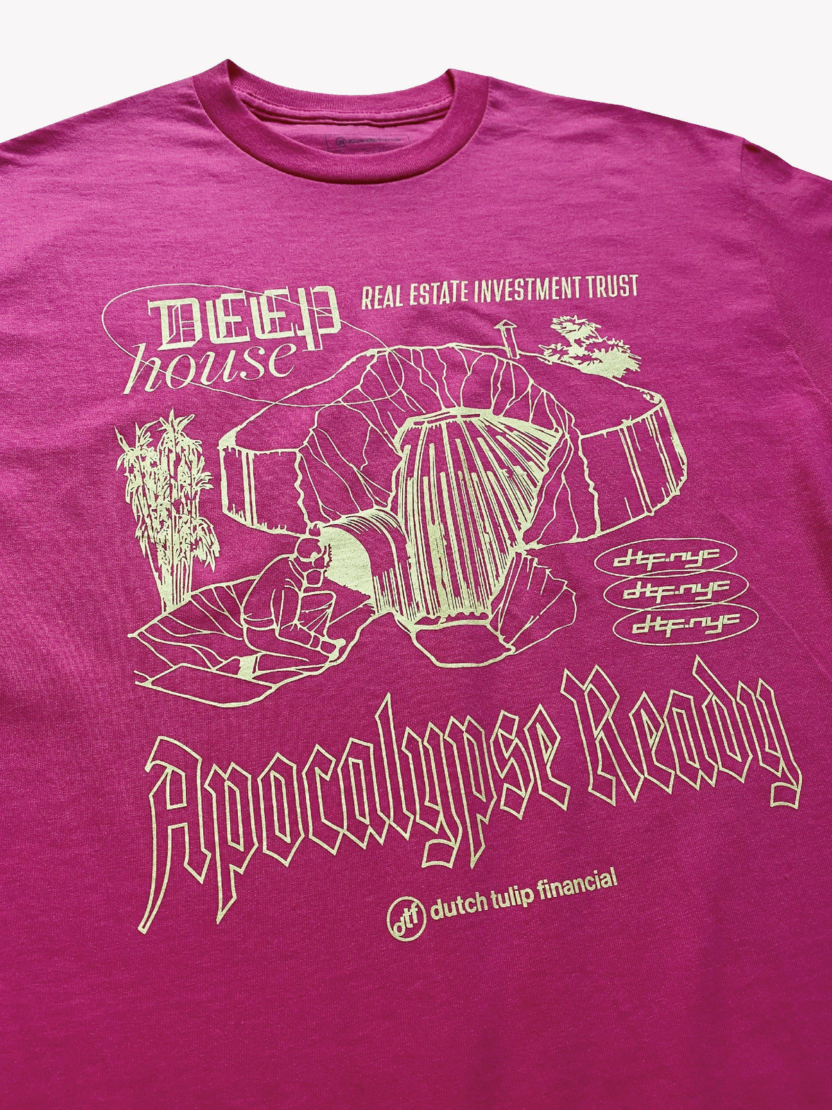 DUTCH TULIP FINANCIAL DEEP HOUSE REITS TEE 'HOT PINK'