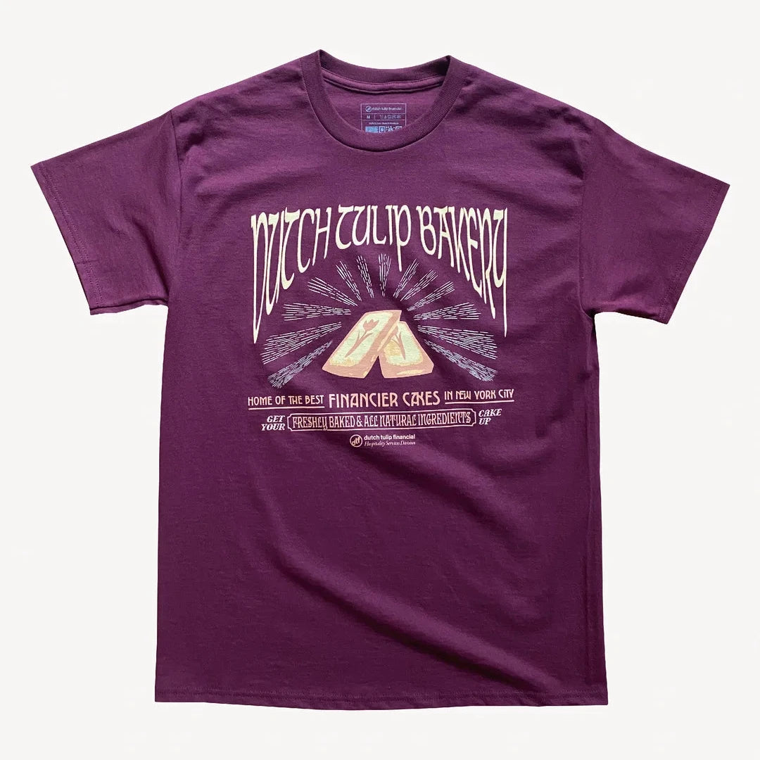 DUTCH TULIP FINANCIAL FINANCIER TEE 'MAROON'