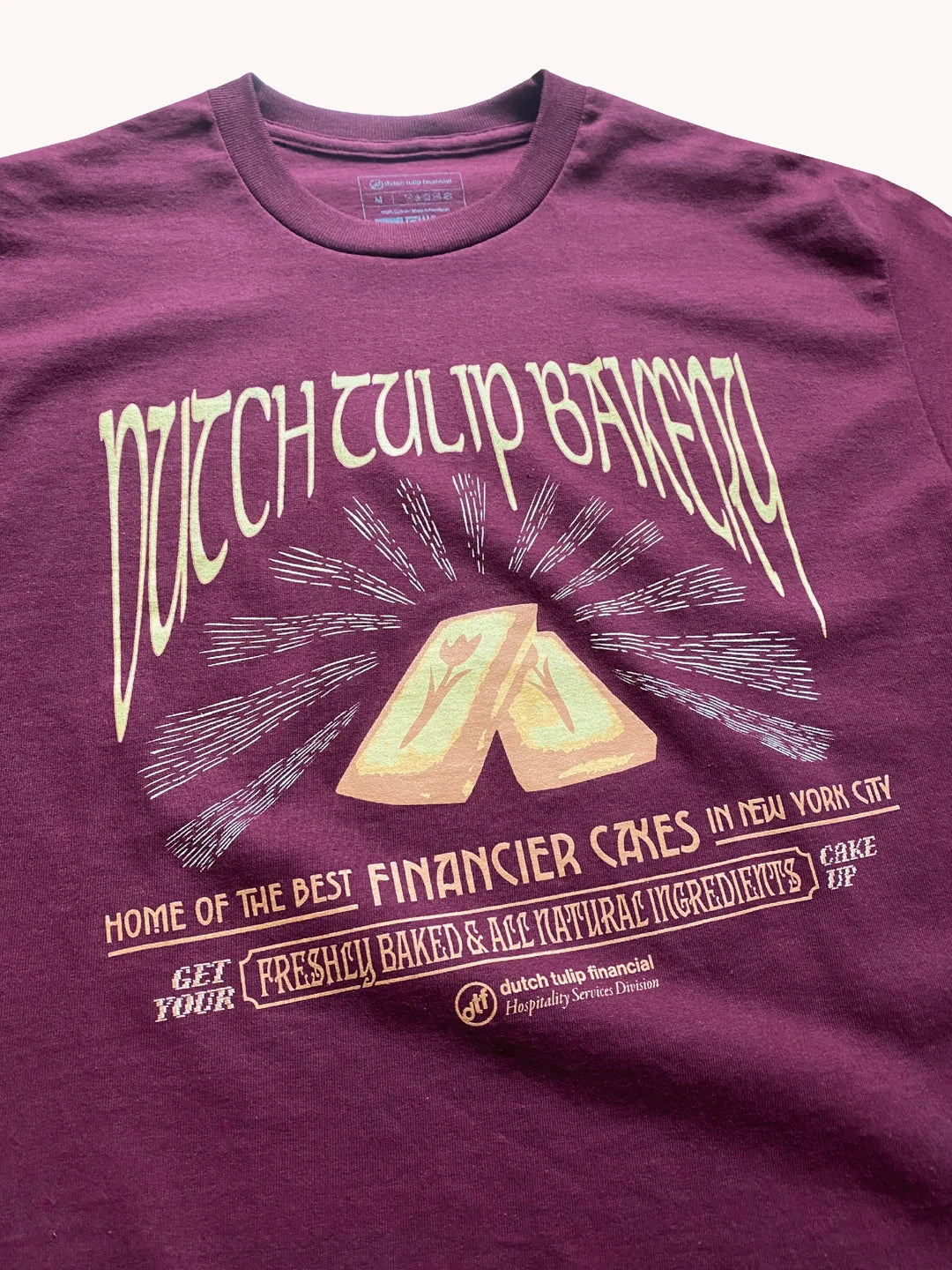 DUTCH TULIP FINANCIAL FINANCIER TEE 'MAROON'