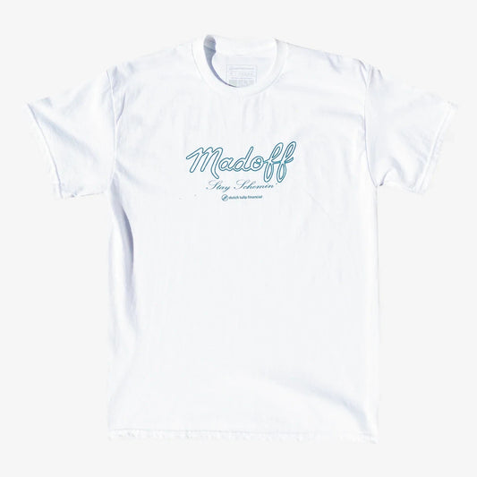DUTCH TULIP FINANCIAL MADOFF TEE 'WHITE'