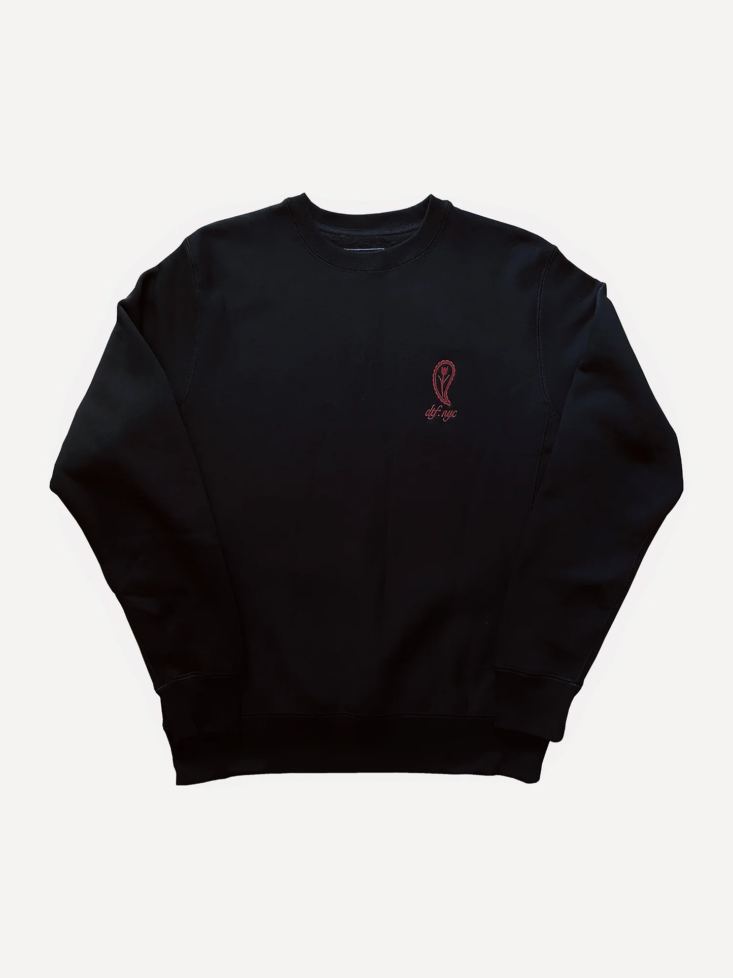 DTF Paisley Tulip Sweatshirt 'BLACK'
