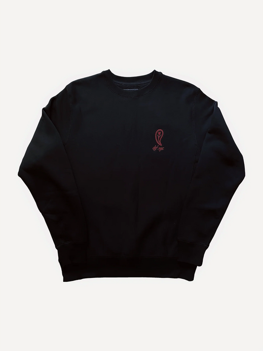 DTF Paisley Tulip Sweatshirt 'BLACK'
