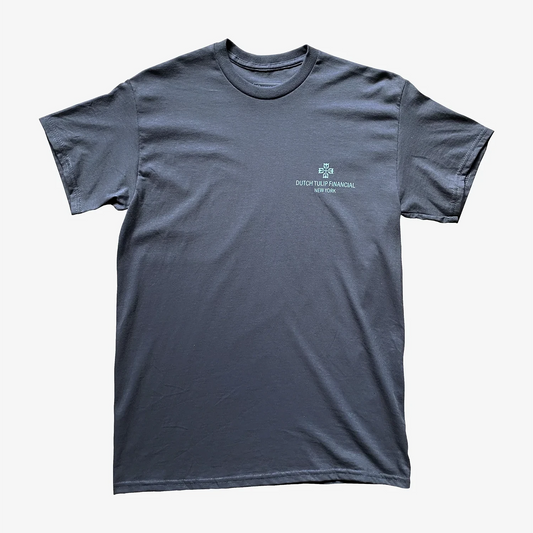 DUTCH TULIP FINANCIAL TIMEPIECE TEE 'CHARCOAL'