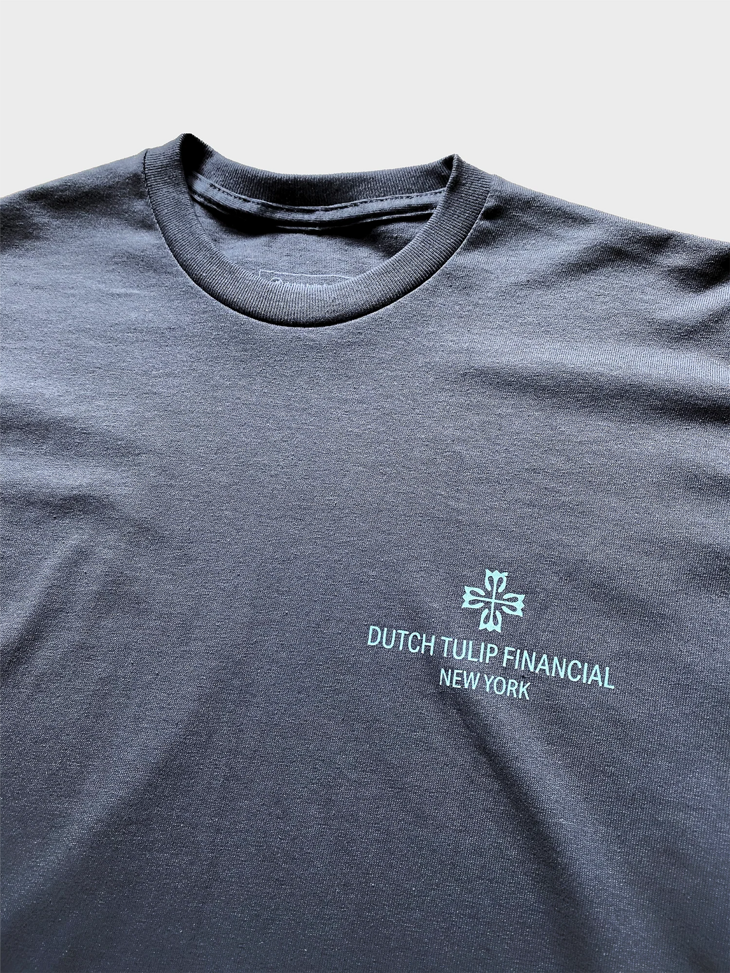 DUTCH TULIP FINANCIAL TIMEPIECE TEE 'CHARCOAL'
