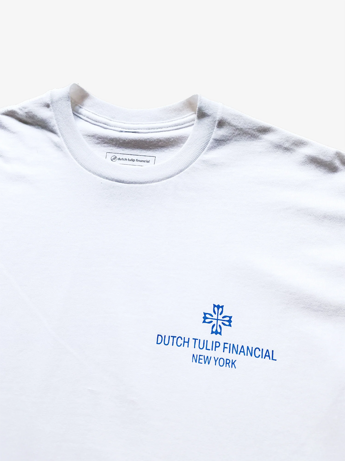 DUTCH TULIP FINANCIAL TIMEPIECE TEE 'WHITE'