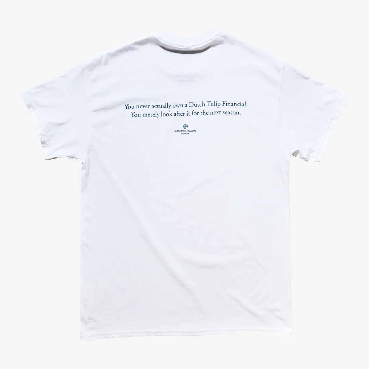 DUTCH TULIP FINANCIAL TIMEPIECE TEE 'WHITE'