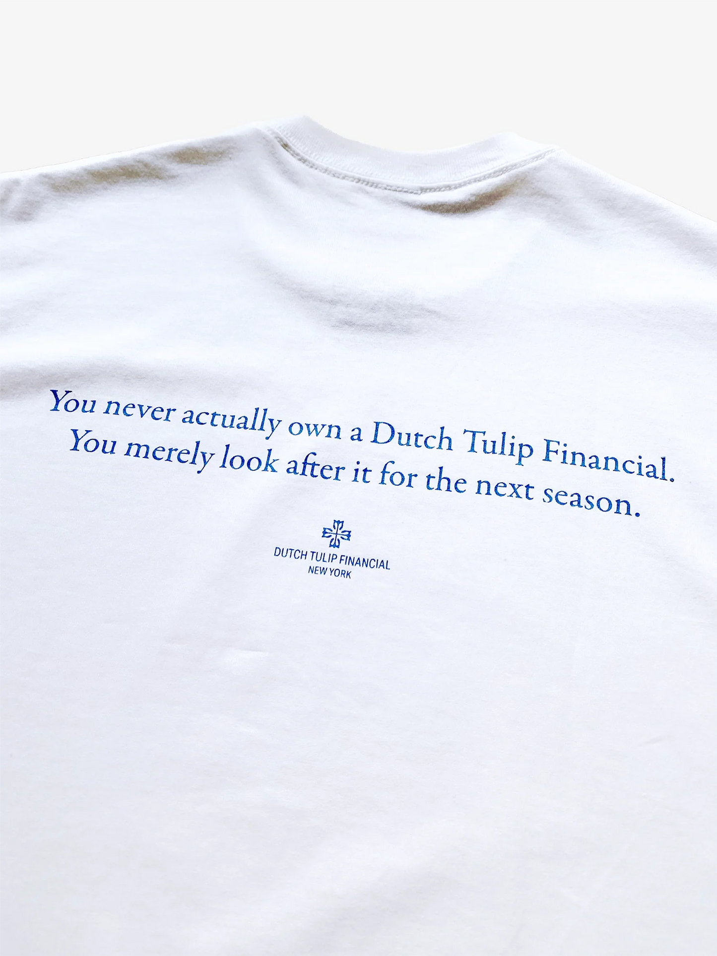 DUTCH TULIP FINANCIAL TIMEPIECE TEE 'WHITE'