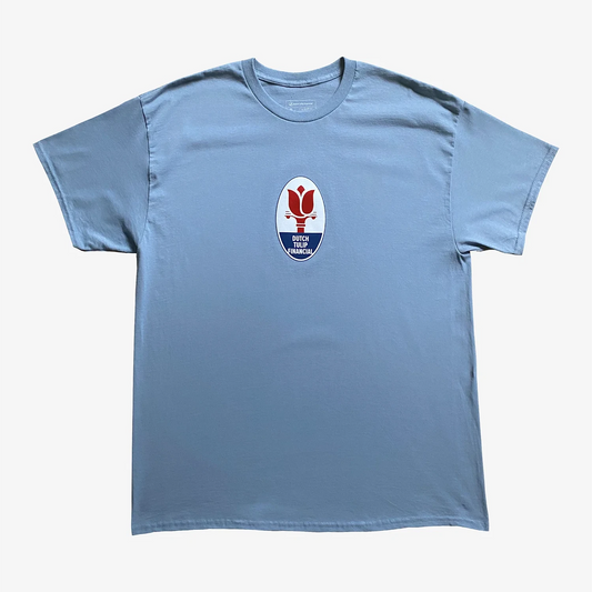 DUTCH TULIP FINANCIAL TRIDENT TEE 'STONE BLUE'