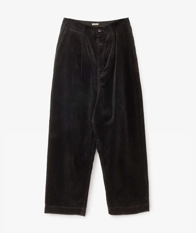 KAPITAL 7W Corduroy High Waisted NIME Pants 'Black'