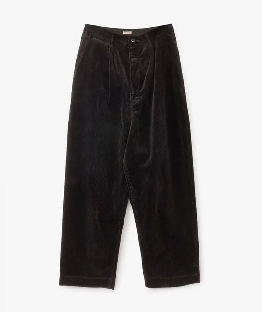 KAPITAL 7W Corduroy High Waisted NIME Pants 'Black'