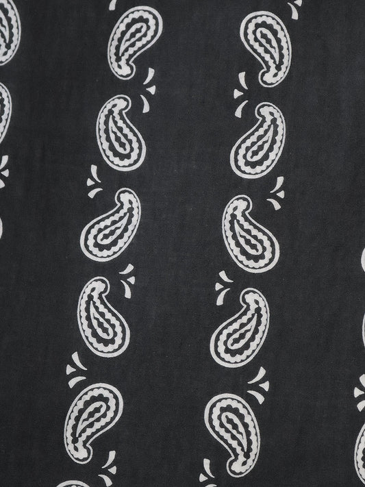 KAPITAL Fastcolor Selvedge Bandanna (KOUNTER KULTURE PECOS Paisley) 'Black'