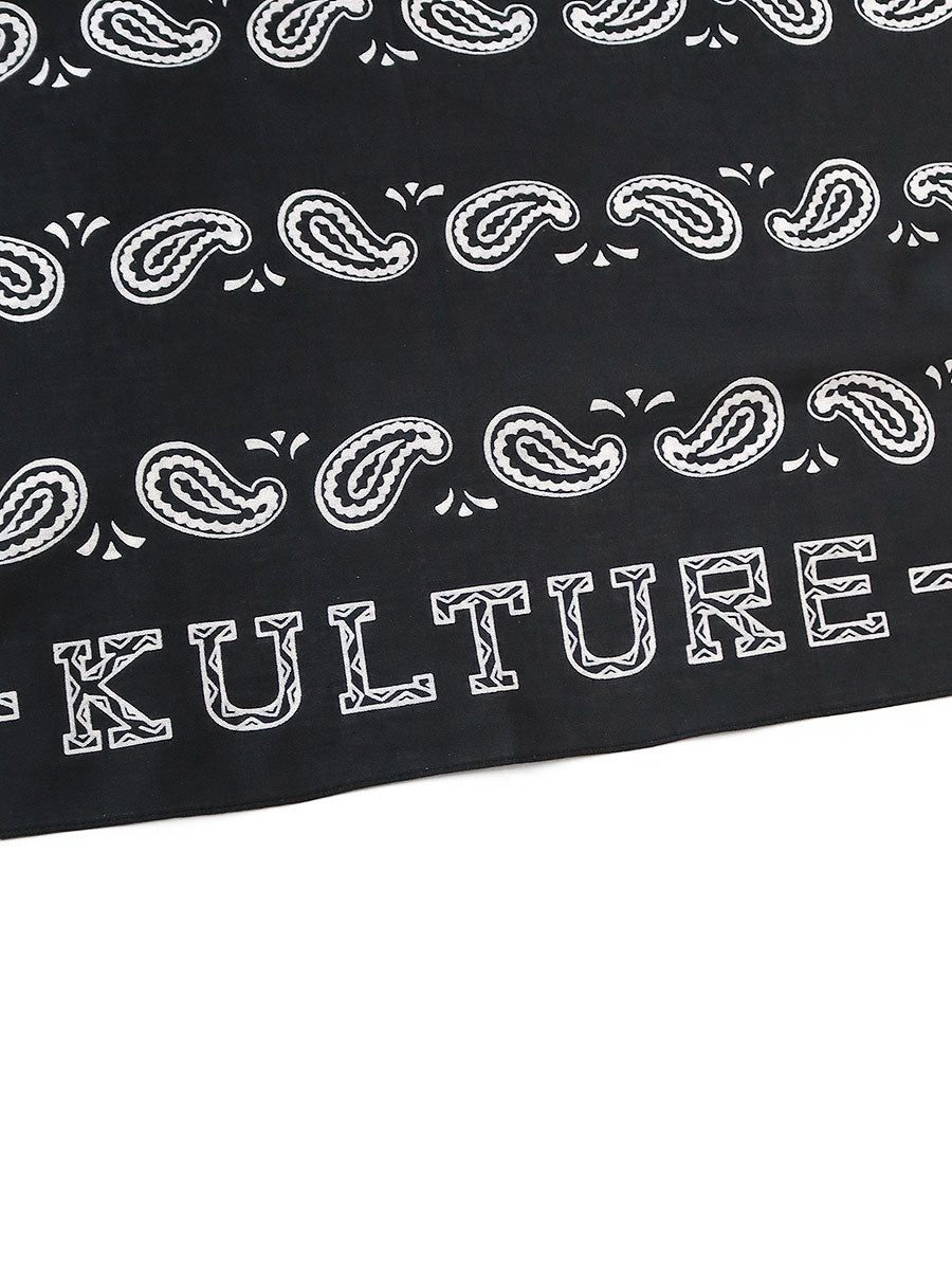 KAPITAL Fastcolor Selvedge Bandanna (KOUNTER KULTURE PECOS Paisley) 'Black'