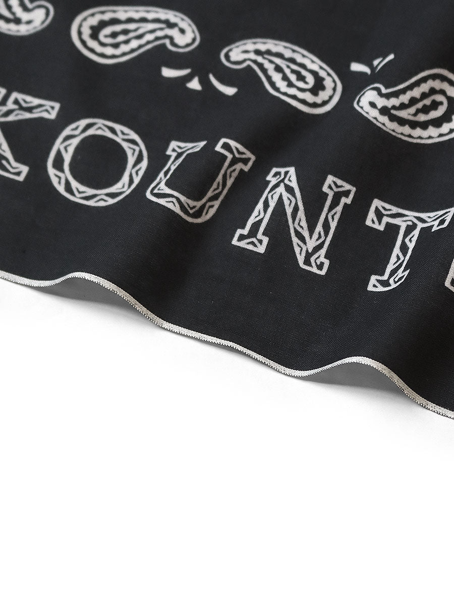 KAPITAL Fastcolor Selvedge Bandanna (KOUNTER KULTURE PECOS Paisley) 'Black'