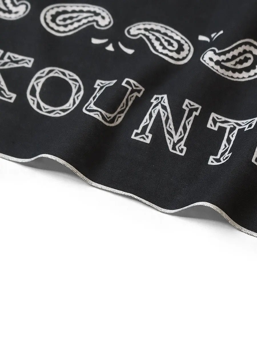 KAPITAL Fastcolor Selvedge Bandanna (KOUNTER KULTURE PECOS Paisley) 'Black' Kapital
