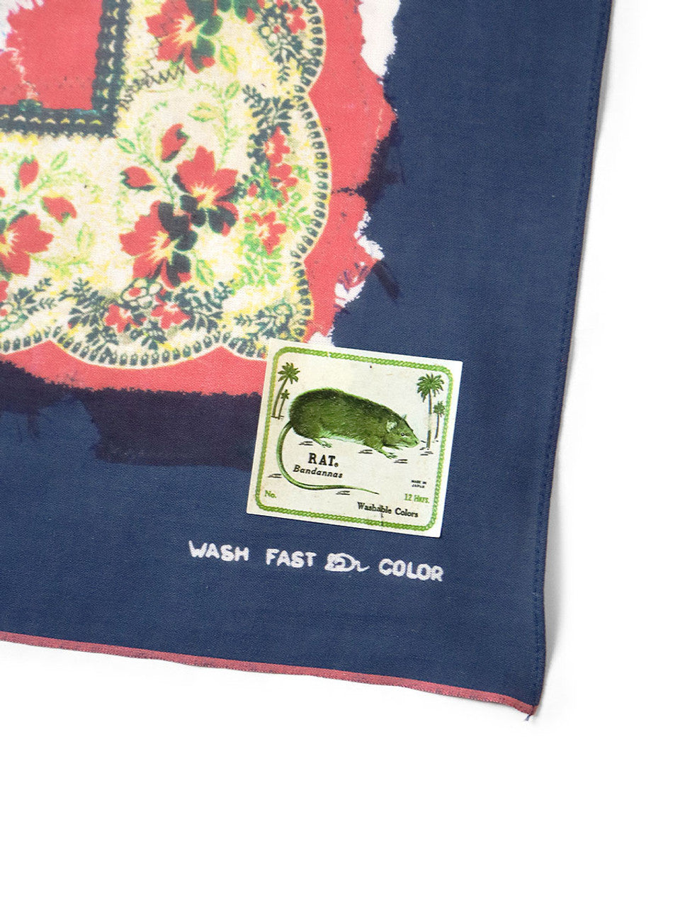 KAPITAL Fastcolor Selvedge Bandana (BANDANA Patchwork) 'Navy'