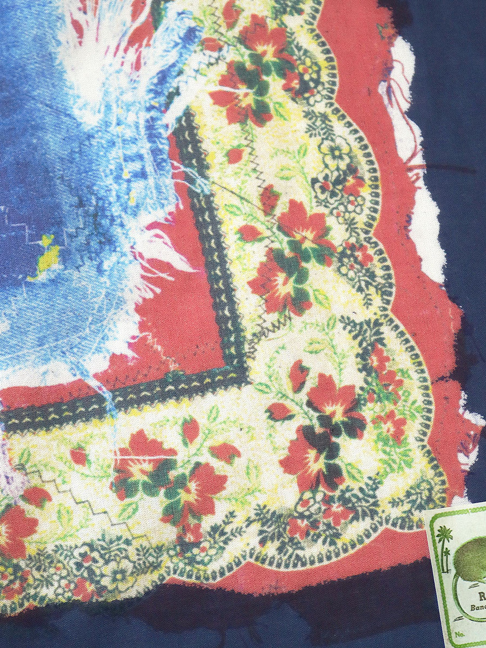 KAPITAL Fastcolor Selvedge Bandana (BANDANA Patchwork) 'Navy'