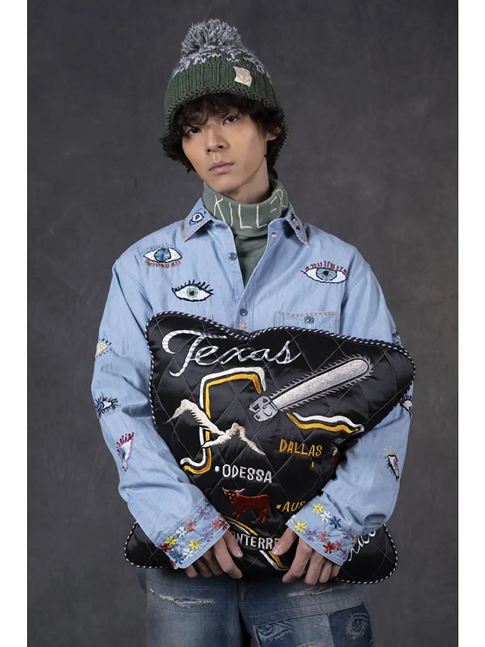 KAPITAL Velveteen SHAM BOMBER JKT (Beautiful Texas) 'Black' Kapital