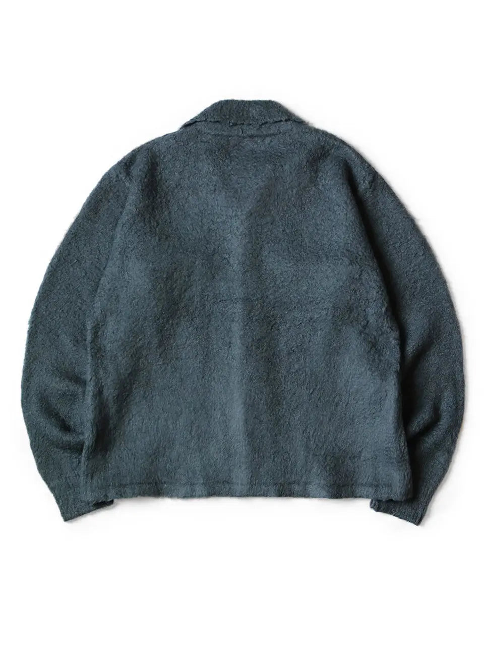 KAPITAL 7G Shaggy Knit Board Shirt 'BLUE GRAY' Kapital