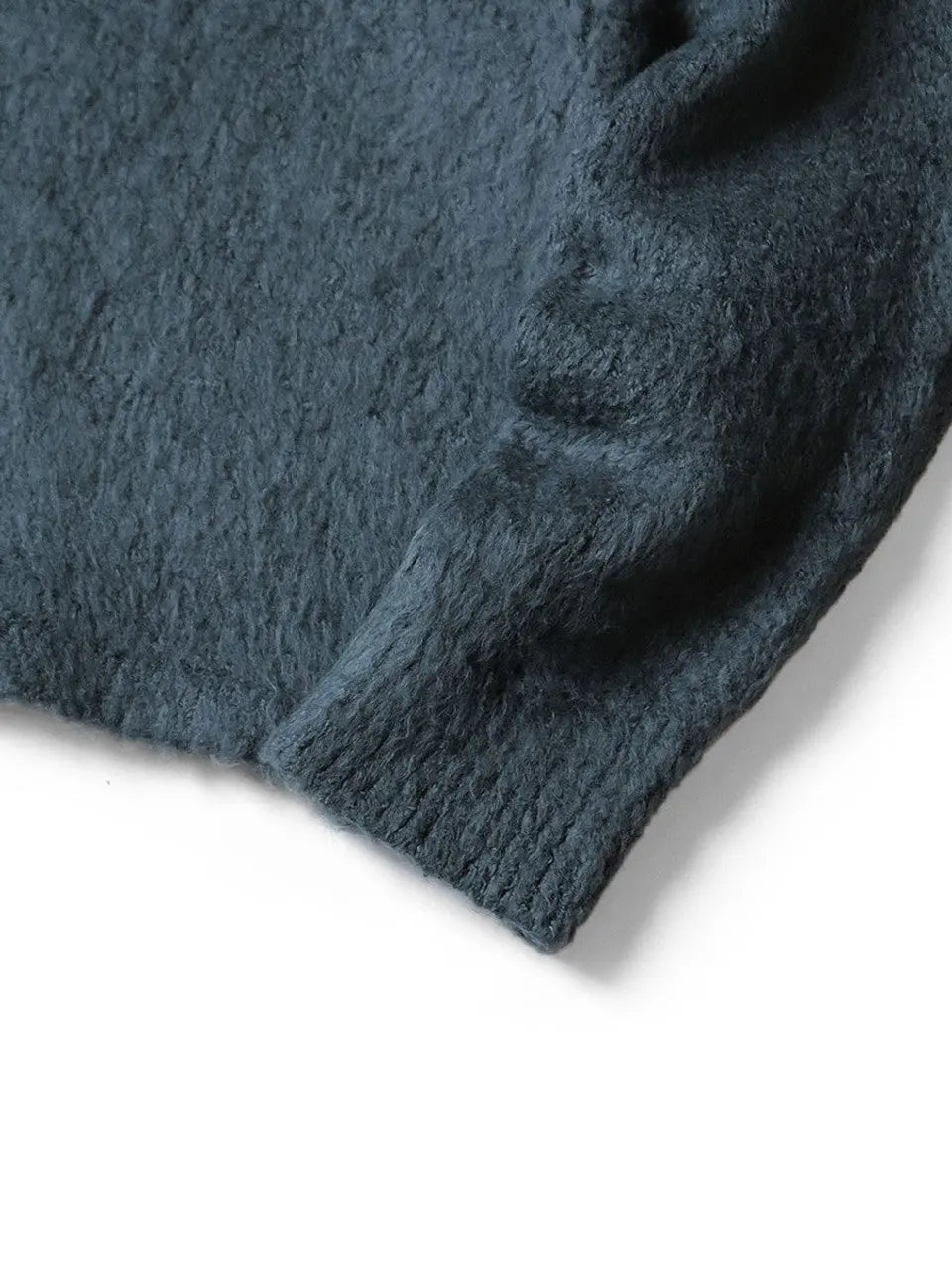 KAPITAL 7G Shaggy Knit Board Shirt 'BLUE GRAY' Kapital