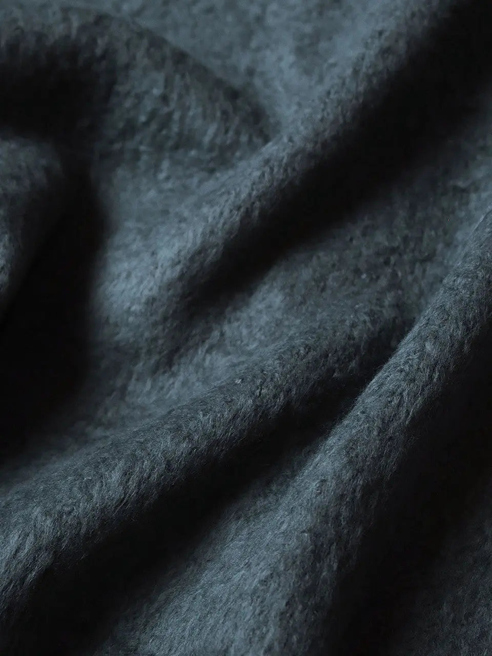 KAPITAL 7G Shaggy Knit Board Shirt 'BLUE GRAY' Kapital