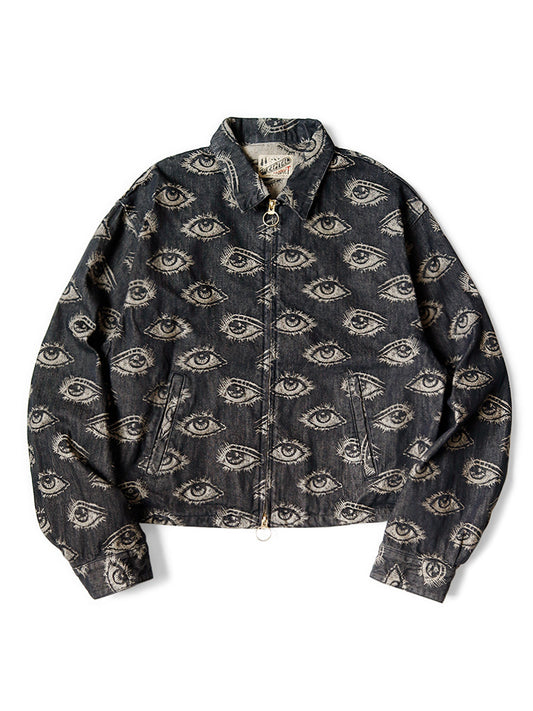 KAPITAL 12oz SPEAKEASY Denim Drizzler JKT 'Black'