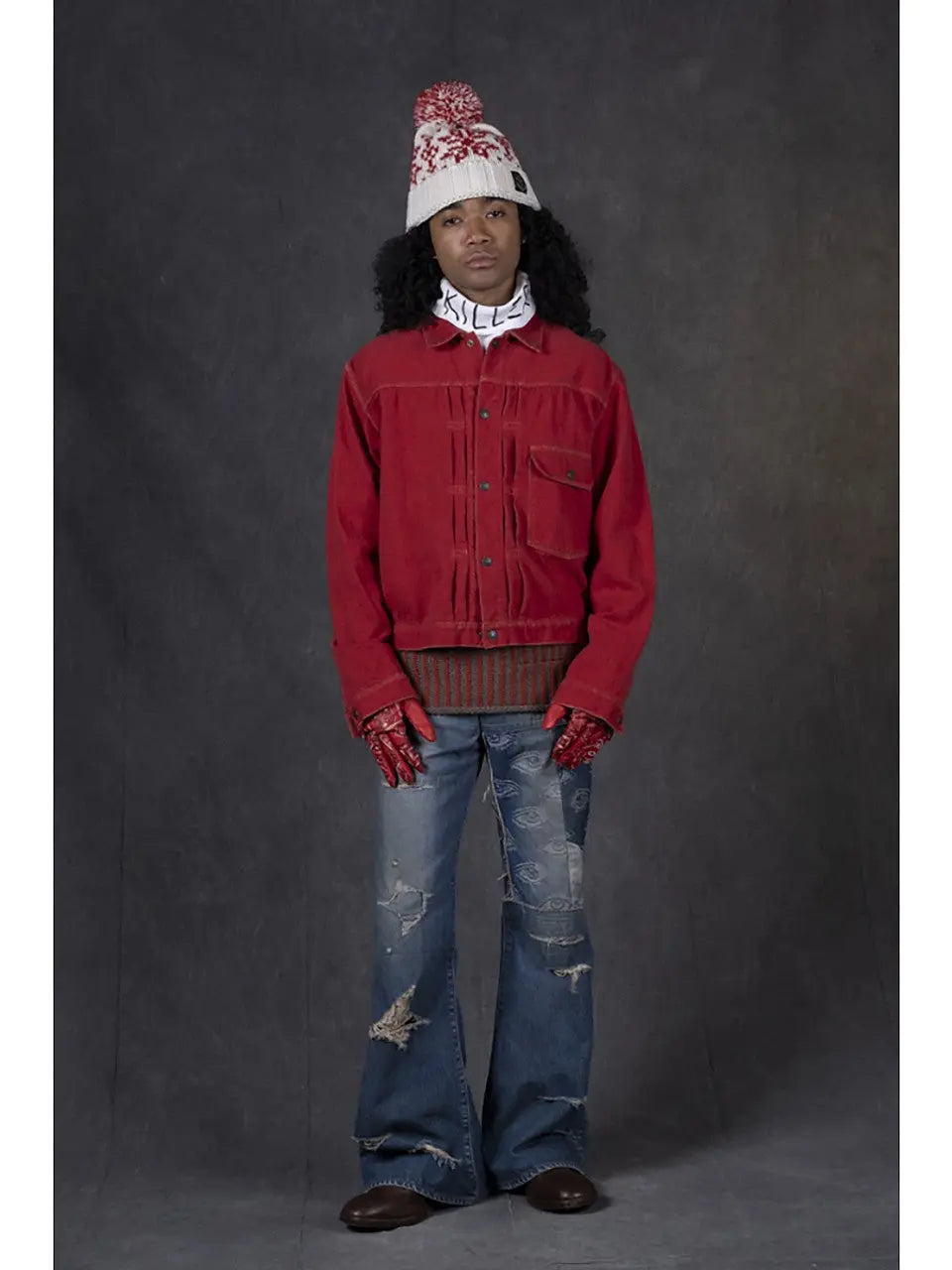 KAPITAL Twill Aging-Wool 1st JKT 'CHARCOAL' Kapital