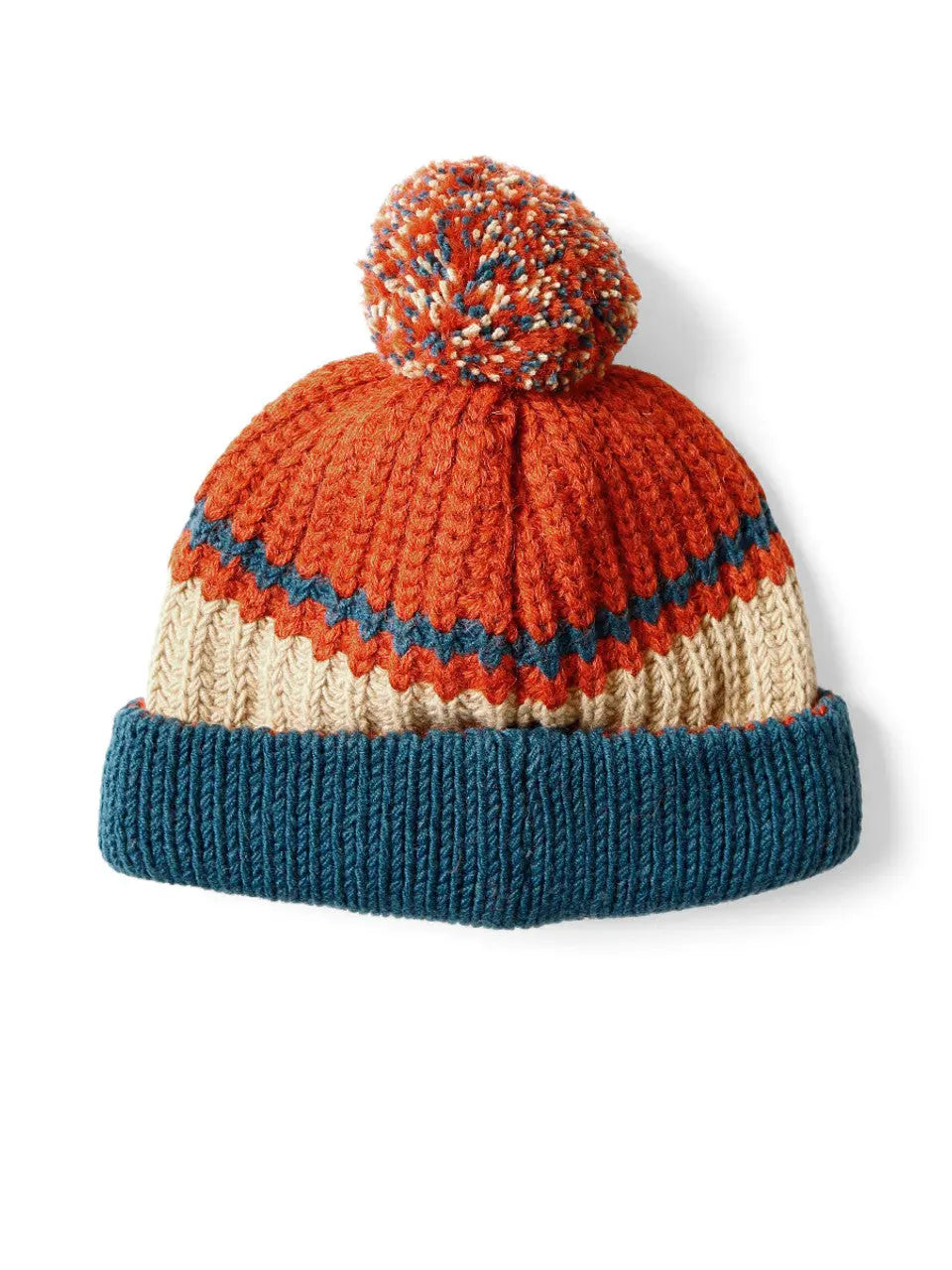 KAPITAL 3G Wool Cable Knit Cap 'ORANGE' Kapital