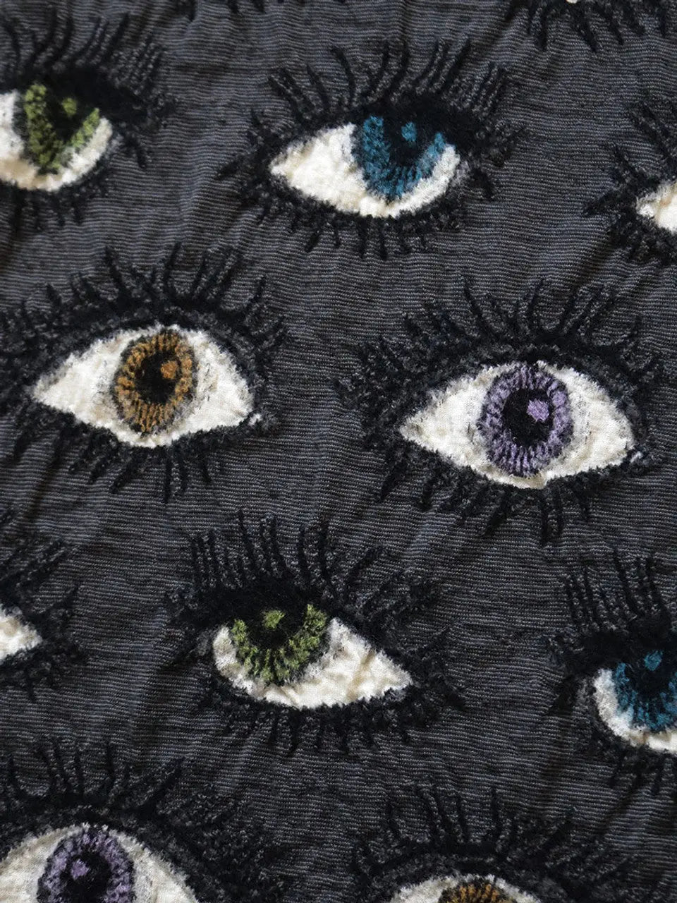 KAPITAL Fulling Wool HAPPY Scarf SPEAKEASY(Coloful) 'ECRU' Kapital