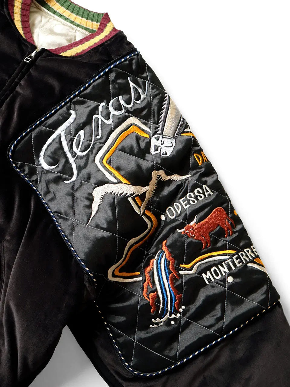 KAPITAL Velveteen SHAM BOMBER JKT (Beautiful Texas) 'Black' Kapital