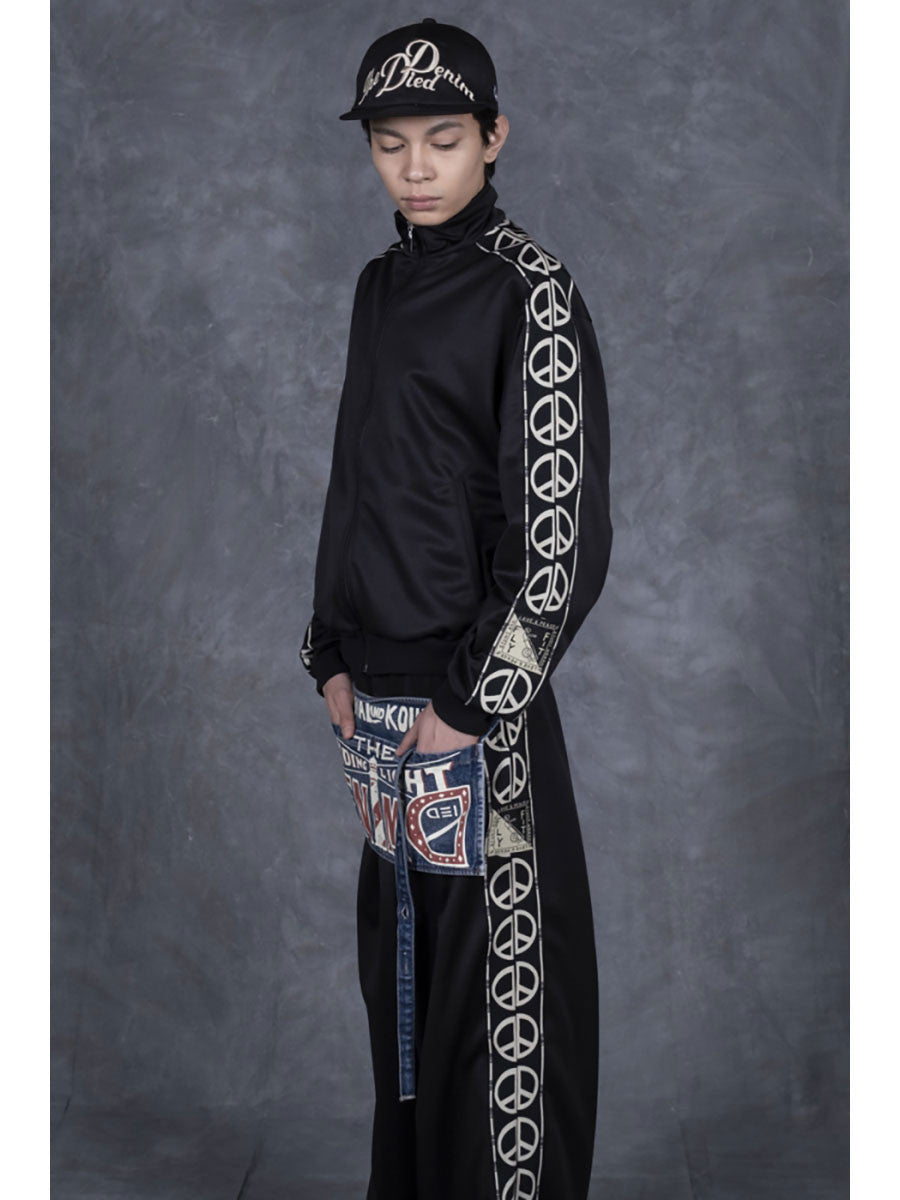 KAPITAL SMOOTH JERSEY TH.D.D. TRACK JKT 'BLACK'