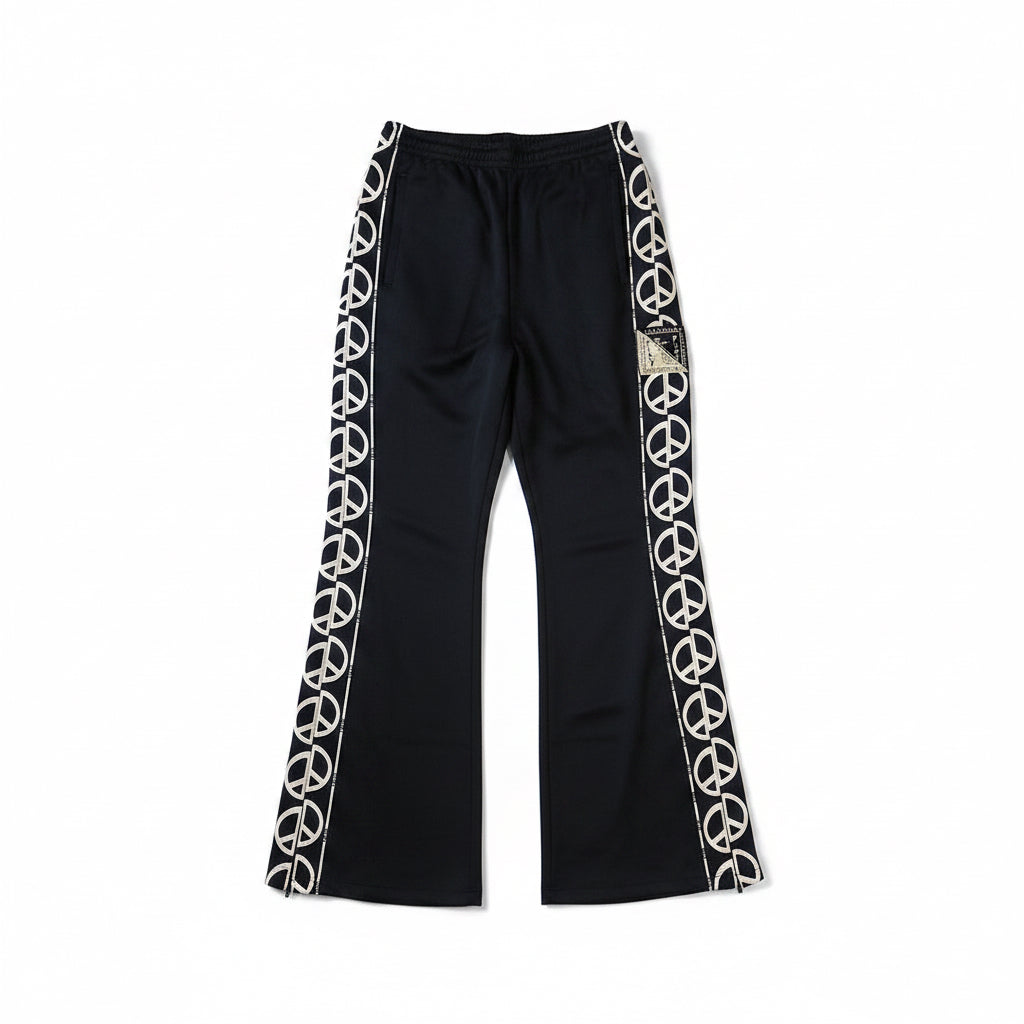 KAPITAL SMOOTH JERSEY TH.D.D. TRACK PANT 'BLACK'